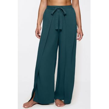 Pantaloni cu talie inalta si cordon MyWear