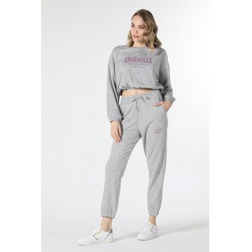 Pantaloni De Trening De Dama Gri Regular Fit