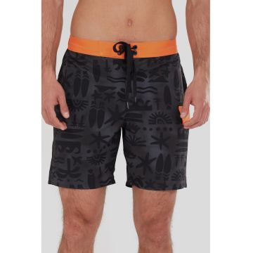 Pantaloni scurti de baie cu buzunare cu clapa Salimu