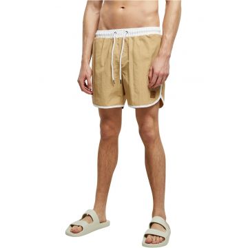 Pantaloni scurti de baie cu buzunare si snur