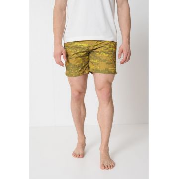 Pantaloni scurti de baie cu cordon in talie si model