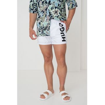 Pantaloni scurti de baie cu imprimeu logo
