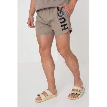 Pantaloni scurti de baie cu imprimeu logo