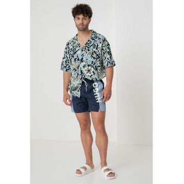 Pantaloni scurti de baie cu imprimeu logo