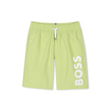 Pantaloni scurti de baie cu imprimeu logo