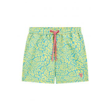 Pantaloni scurti de baie cu imprimeu logo