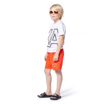 Pantaloni scurti de baie cu imprimeu logo discret