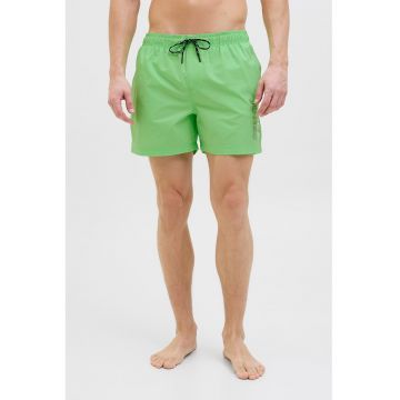 Pantaloni scurti de baie cu imprimeu logo lateral