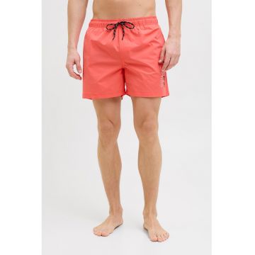 Pantaloni scurti de baie cu imprimeu logo lateral