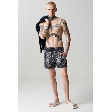 Pantaloni scurti de baie cu imprimeu tropical