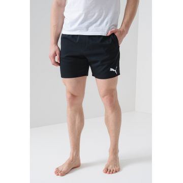 Pantaloni scurti de baie cu logo si talie elastica