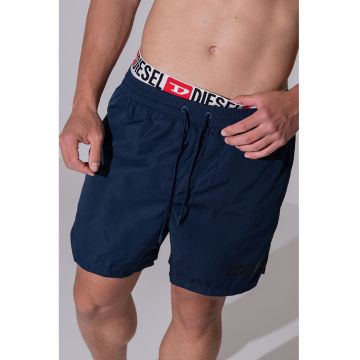 Pantaloni scurti de baie cu mode uni si snur