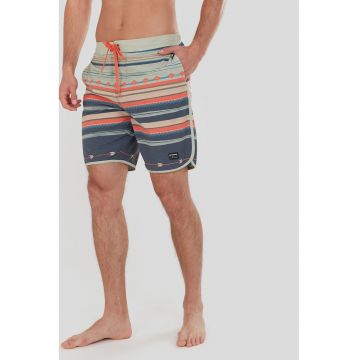 Pantaloni scurti de baie cu model colorblock