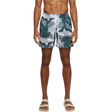 Pantaloni scurti de baie cu model si buzunare laterale