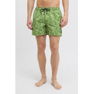 Pantaloni scurti de baie cu model si buzunare laterale