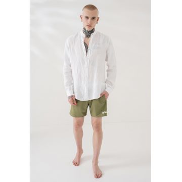 Pantaloni scurti de baie cu model uni Starfish