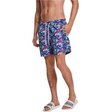 Pantaloni scurti de baie cu snur in talie si model