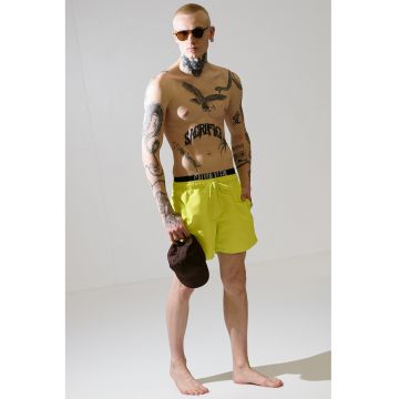 Pantaloni scurti de baie cu snur si banda logo