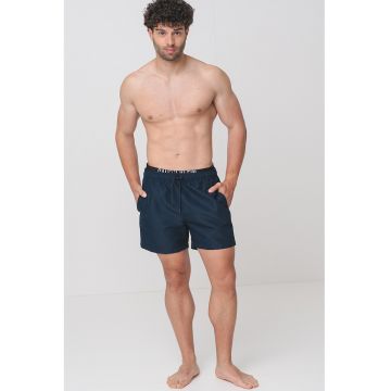 Pantaloni scurti de baie cu snur si banda logo