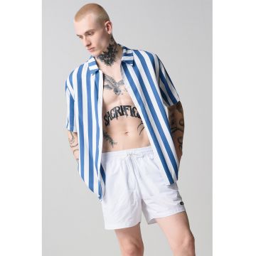 Pantaloni scurti de baie cu snur si buzunare laterale