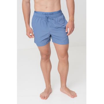 Pantaloni scurti de baie cu snur si buzunare laterale