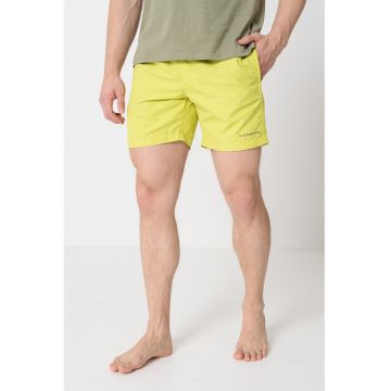 Pantaloni scurti de baie cu snur si model uni