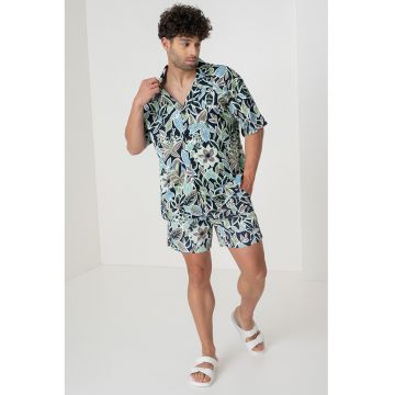 Pantaloni scurti de baie cu talie ajustabila
