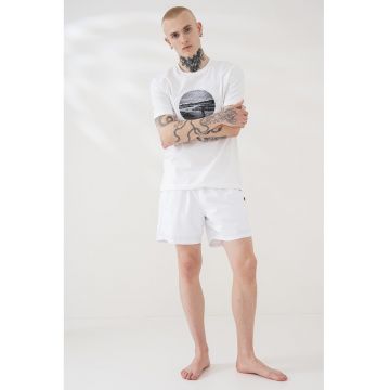 Pantaloni scurti de baie cu talie elastica