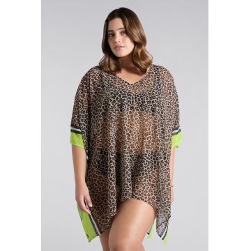 Rochie cu model animal print - pentru plaja