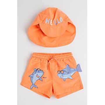 Set de palarie si pantaloni scurti - 2 Piese
