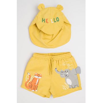 Set de palarie si pantaloni scurti de baie - 2 Piese