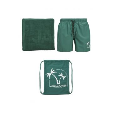 Set de pantaloni scurti de baie si prosop - 2 piese