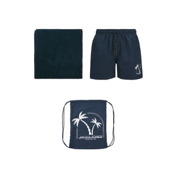 Set de pantaloni scurti de baie si prosop - 2 piese