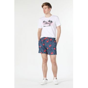 Short De Plaja De Barbati Albastru Marin Regular Fit