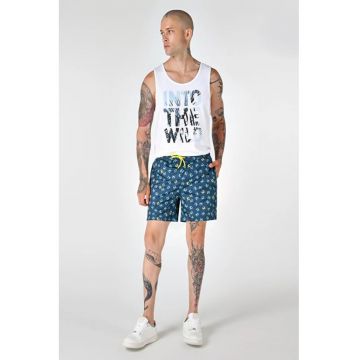Short De Plaja De Barbati Albastru Marin Slim Fit