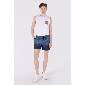 Short De Plaja De Barbati Albastru Marin Slim Fit1