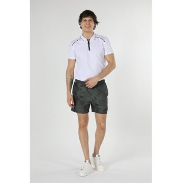 Short De Plaja De Barbati Kaki Regular Fit