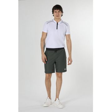 Short De Plaja De Barbati Kaki Slim Fit1