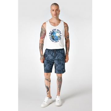 Short De Plaja De Barbati Negru Slim Fit