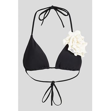 Sutien de baie cu aplicatie florala