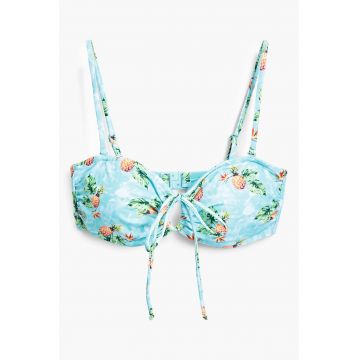 Sutien de baie cu imprimeu si decupaj