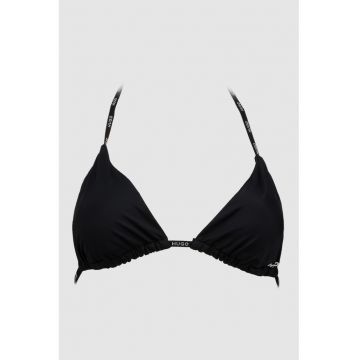 Sutien de baie triunghiular cu bretele cu logo