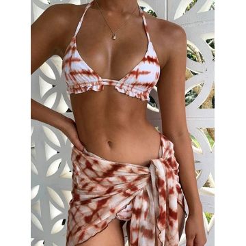 Costum de baie SET 3 piese CHASITTY bej