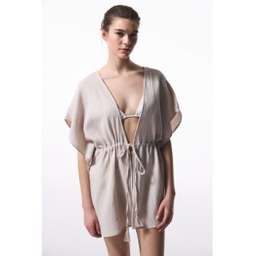 Bluza de plaja cu snur