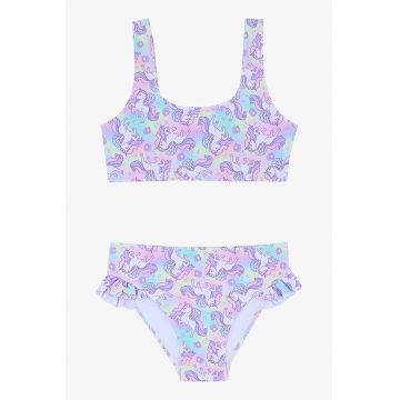 Costum de baie din doua piese - cu unicorn