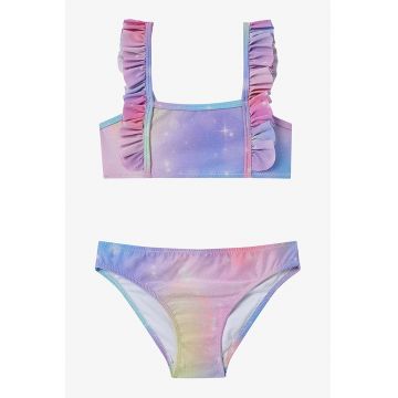 Costum de baie din doua piese - cu volane