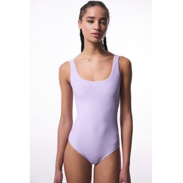 Costum de baie intreg cu decolteu rotund