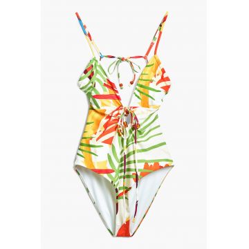 Costum de baie intreg cu spate decupat