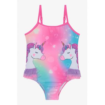 Costum de baie intreg cu unicorn