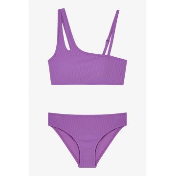 Costum de baie striat in doua piese